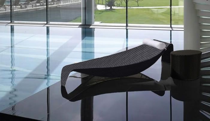 LETTINO POLY RATTAN ARREDO ESTERNO GIARDINO SDRAIO PRENDISOLE DIVANO SEDIA nuovo