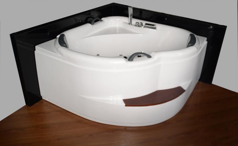 VASCHE VASCA IDROMASSAGGIO ANGOLARE BAGNO 140X140 FULL OPT - DOCCIA DOPPIA POMPA