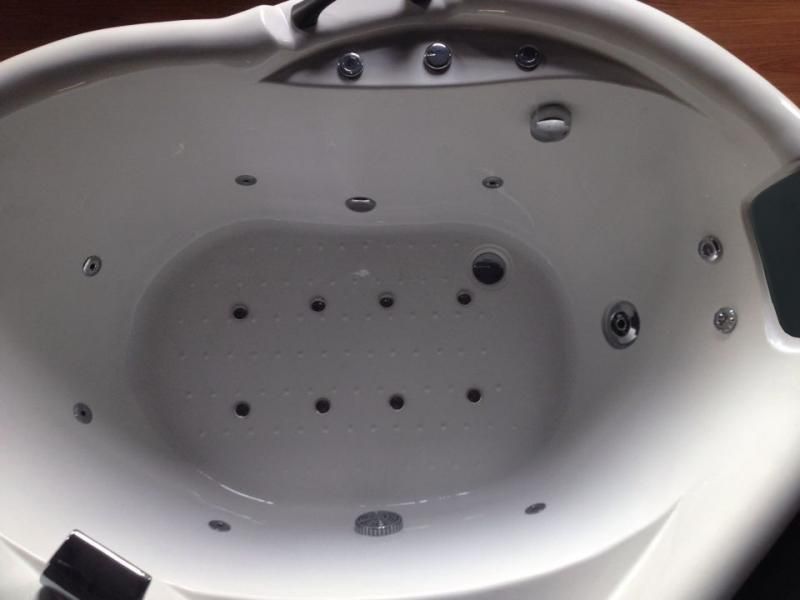 VASCHE VASCA IDROMASSAGGIO ANGOLARE BAGNO 140X140 FULL OPT - DOCCIA DOPPIA POMPA