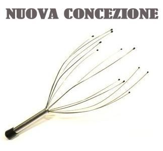 MASSAGGIO MASSAGGIA TESTA 12 BRACCI IN METALLO RELAX CASA DIVANO O SALOTTO - IT