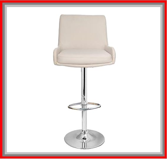 SGABELLO POLTRONA DESIGN MODERNO ECOPELLE SEDIE GAS RISTORANTE BIANCO ACCIAIO