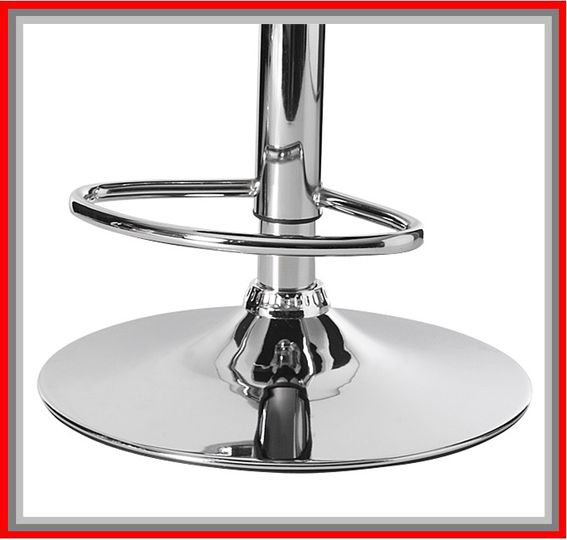 SGABELLO POLTRONA DESIGN MODERNO ECOPELLE SEDIE GAS RISTORANTE BIANCO ACCIAIO